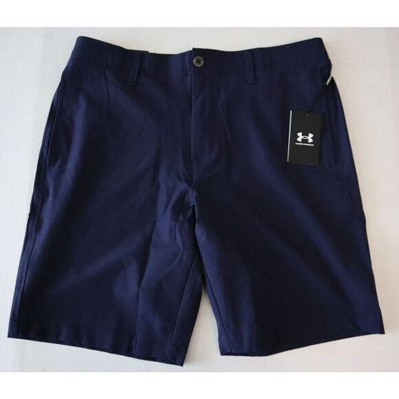 Under Armour 1377302-410 Men's Sz 32 Navy Blue 10" Golf Shorts - Picture 1 of 10